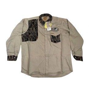 NWT Feather Flage Camouflage Duck Camo Shirt XL USA VTG United Waterfowlers